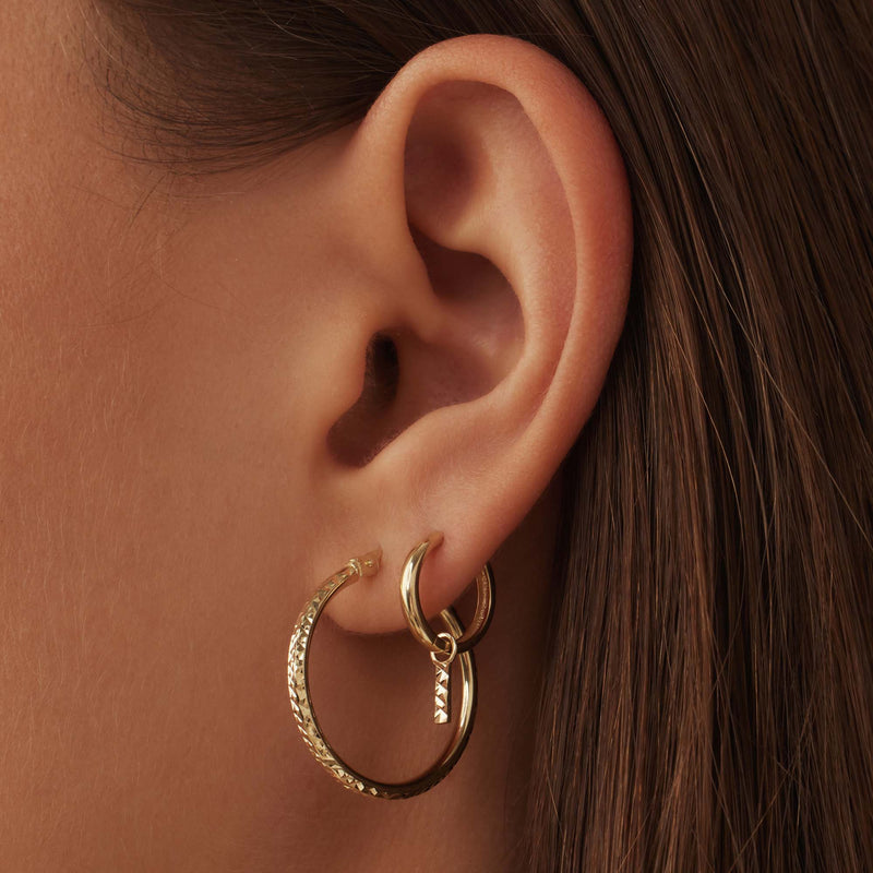 Isabel Bernard Cadeau d´Isabel 14 Carat Golden Earrings Set IB90133-zoom-