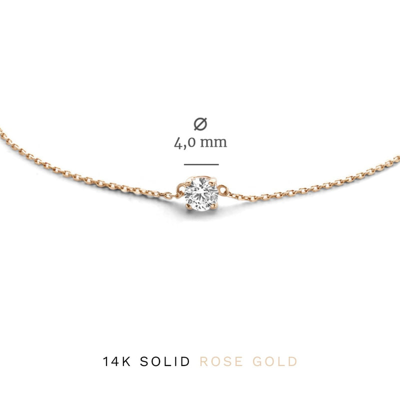 Isabel Bernard Cadeau d'Isabel 14 Carat Rosegold Necklace and Bracelet giftset IB90031-zoom-