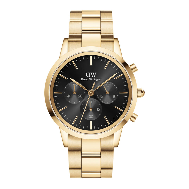 Daniel Wellington Iconic Link Gold Watch DW00100641-zoom-