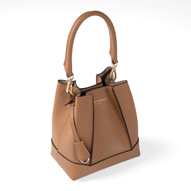 Isabel Bernard Femme Forte Minette Camel Calfskin Handbag IB21114-334-zoom-