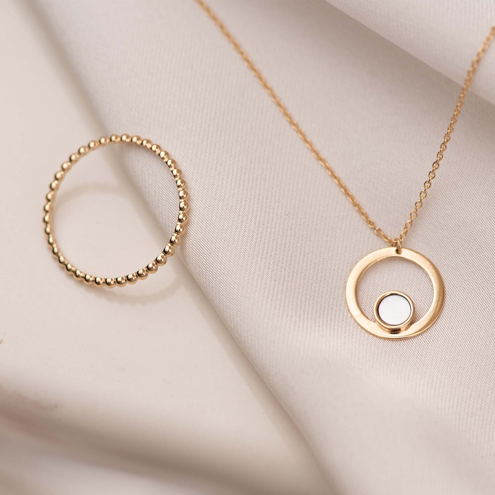 Isabel Bernard Belleville Nova 14 Carat Golden Necklace IB340029 (Length: 40.00-45.00 cm)