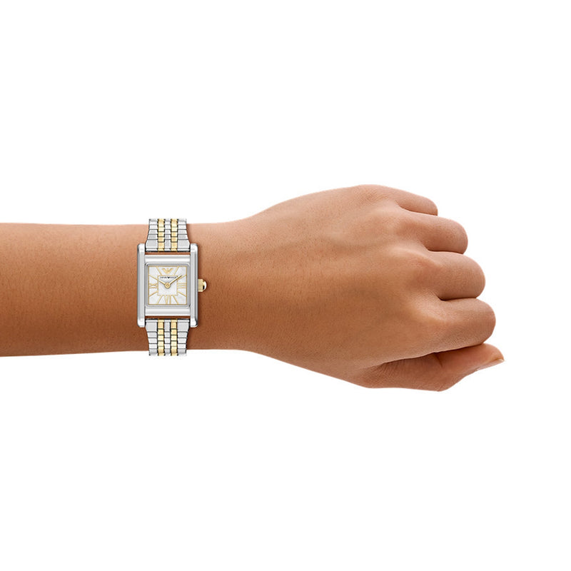 Emporio Armani Square White Dial Watch AR11763-zoom-