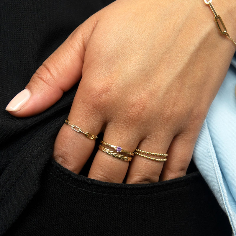Jackie Gold 14 karat gold Ring JKR22.212.52-zoom-