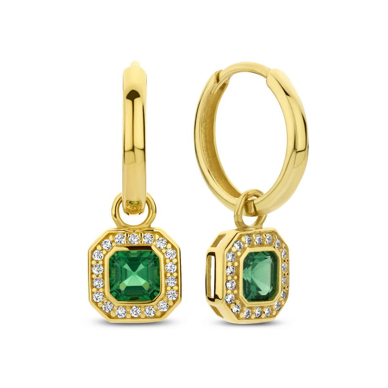 Beloro Jewels Monte Napoleone Sofia 9 carat gold Hoop Earrings BO360048-zoom-