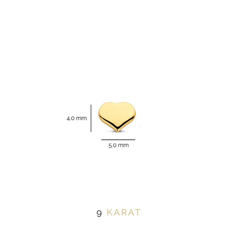 Beloro Jewels Della Spiga 9 carat gold Ear Studs BO360006-zoom-