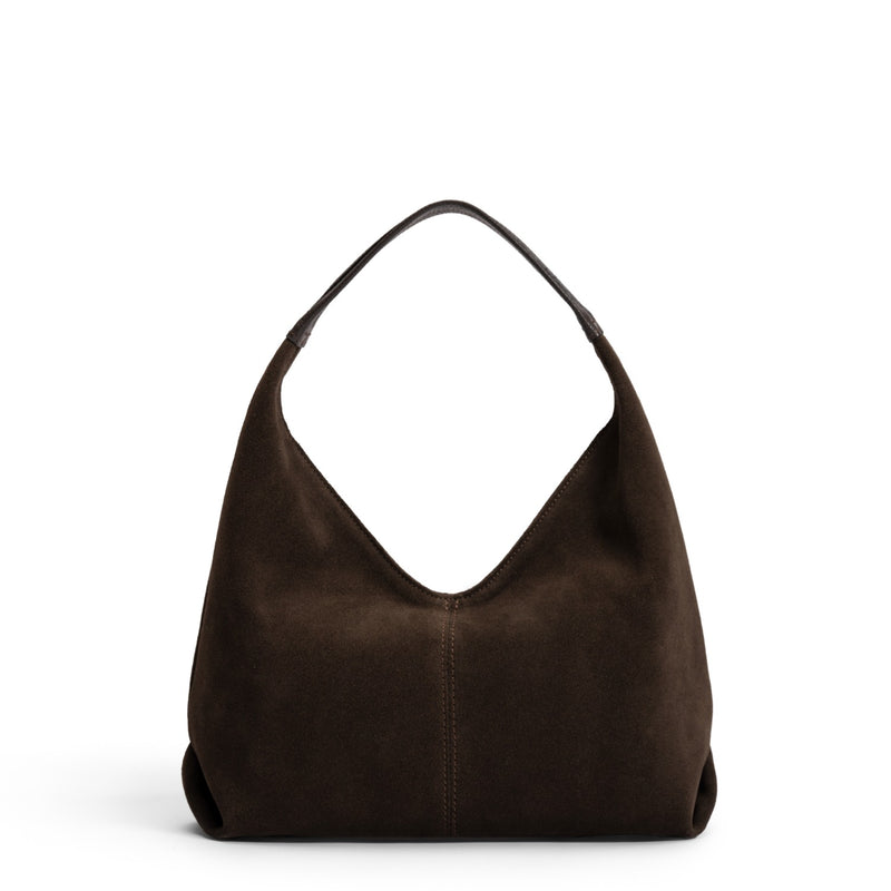 Isabel Bernard Honoré Grace mini dark brown suede handbag  IB21132-131-zoom-