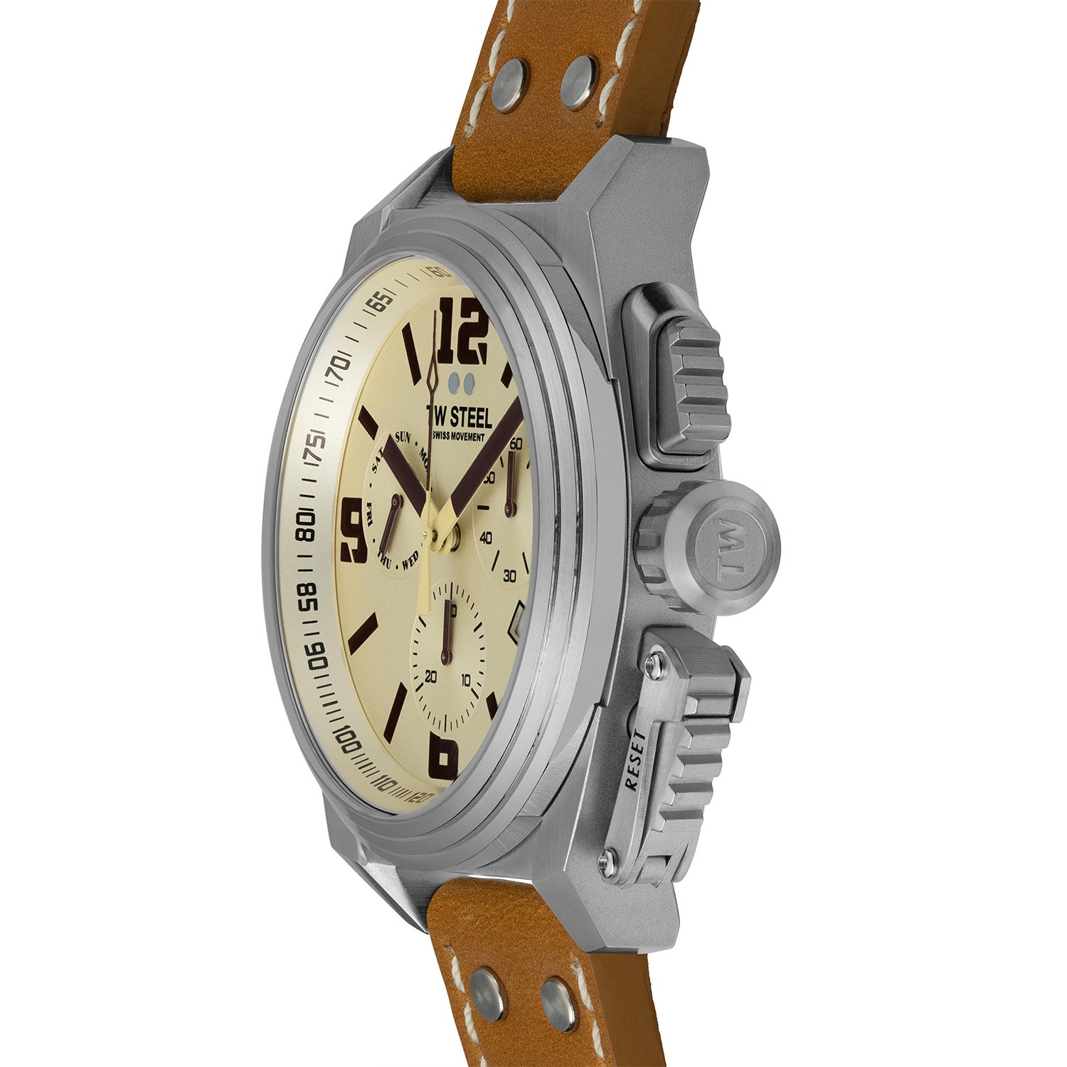 TW Steel Swiss Canteen Cream Men's Watch 2002-TW1110