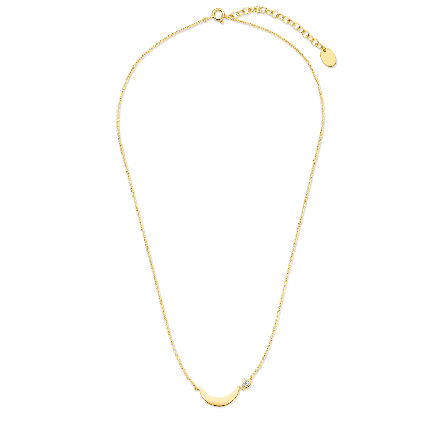 Violet Hamden Luna 925 Sterling Silver Gold Plated Necklace VH340046