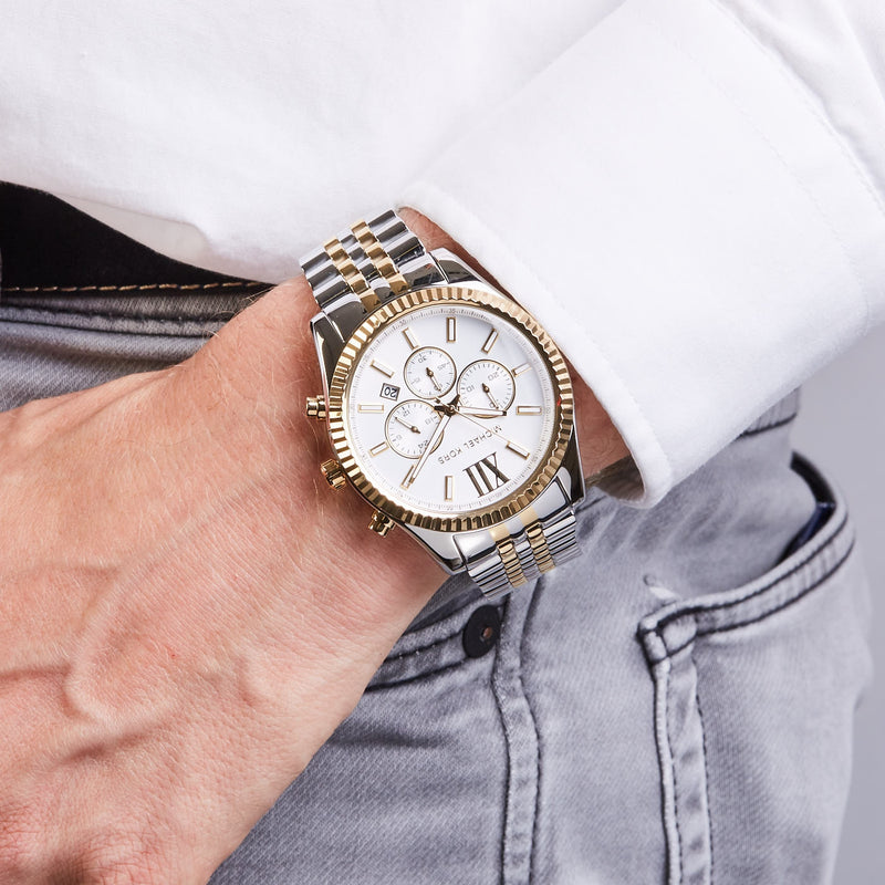 Michael Kors Lexington Silver Watch MK8344-zoom-
