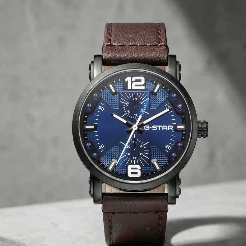 G-STAR Rovic Black with Blue Dial Men's Watch GSW.509.04-zoom-