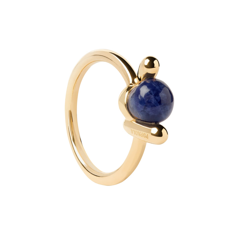 P D Paola Twist 925 Sterling Silver Ring with Gold Plating AN01-D21-12-zoom-