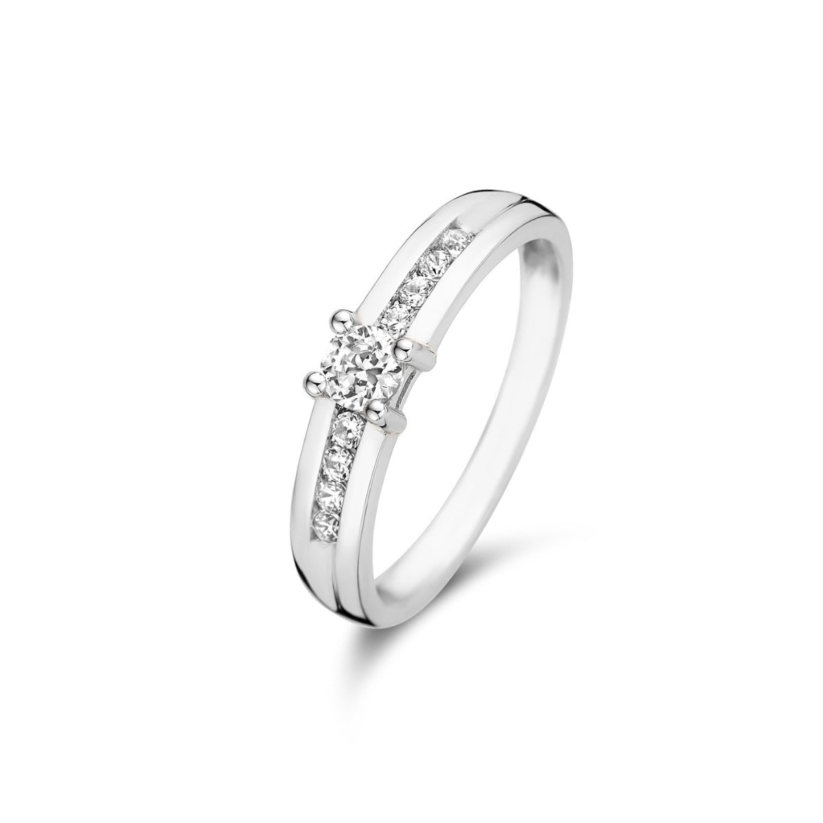 Isabel Bernard Saint Germain Estee 14 Carat Whitegold Ring IB330073-50 (size: 50)