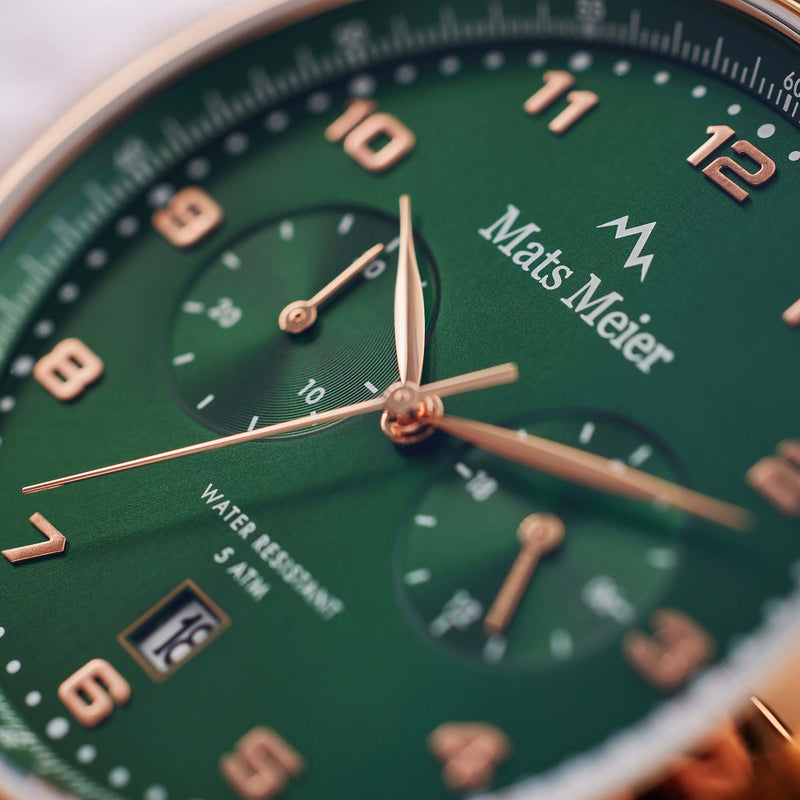 Mats Meier Mont Vélan Chrono Green/Brown Watch MM10002-zoom-