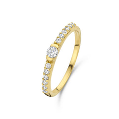 Parte Di Me Santa Maria della Base 925 sterling Silver gold plated Ring PDM33026-60
