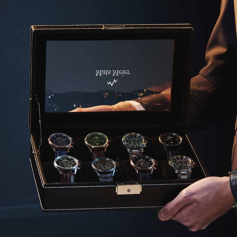 Mats Meier Mont Fort Black Watchbox voor 8 Watchs-zoom-