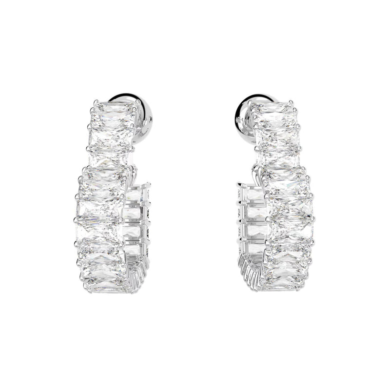 Swarovski Matrix Silver Earrings 5653170-zoom-