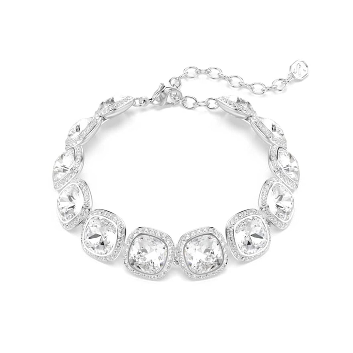 Swarovski Una Angelic Cushion Silver-Tone Bracelet 5751558