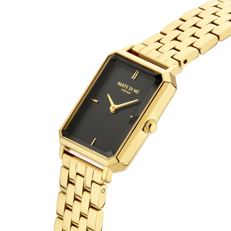 Parte Di Me Orologio Rechthoekig Women'sWatch Gold-coloured and Black PDM09001-zoom-