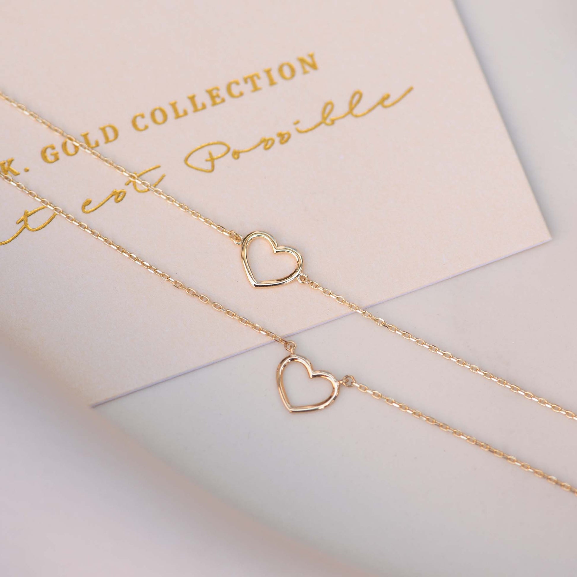 Isabel Bernard Belleville Amore 14 Carat Golden Necklace IB340138 (Length: 40.00-44.00 cm)