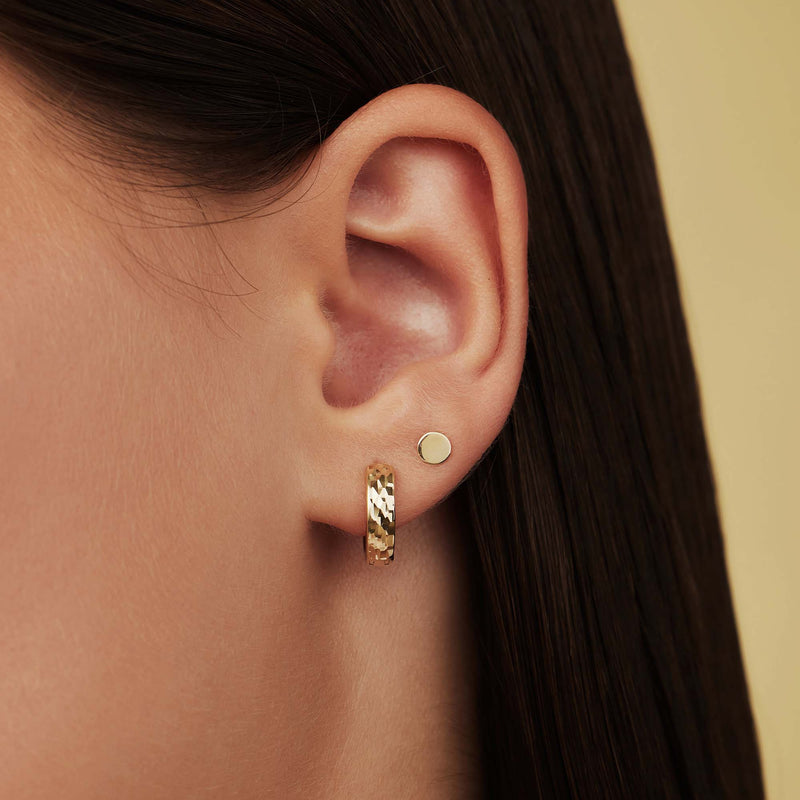 Isabel Bernard 14 Carat Golden Le Marais Jeanne Earstuds IB360196-zoom-