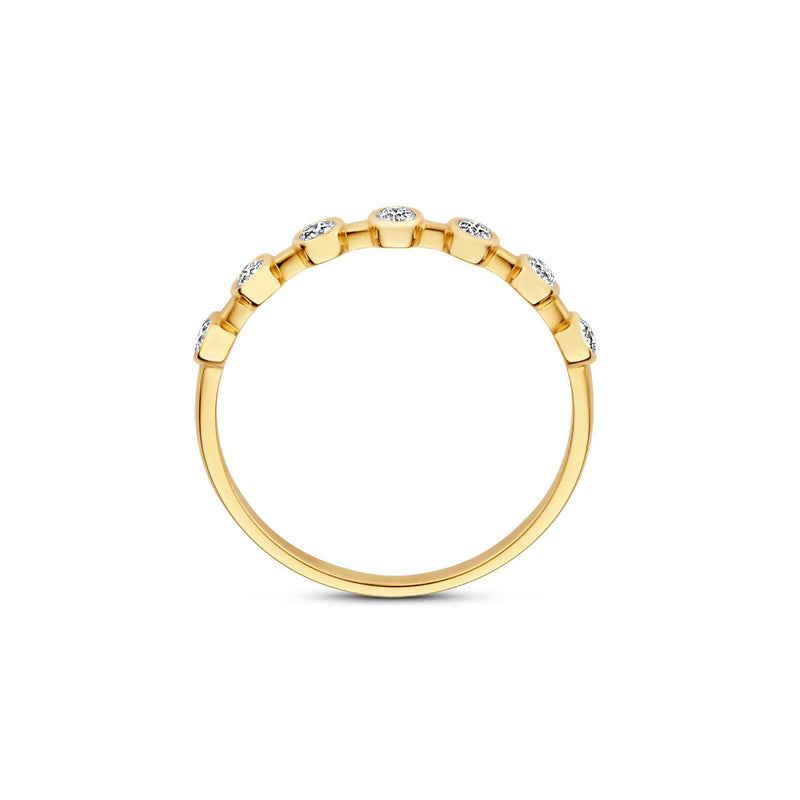 Isabel Bernard De la Paix Flavie 14 Karat Gold Ring With Diamond 0.18 Carat IBD330033-54-zoom-
