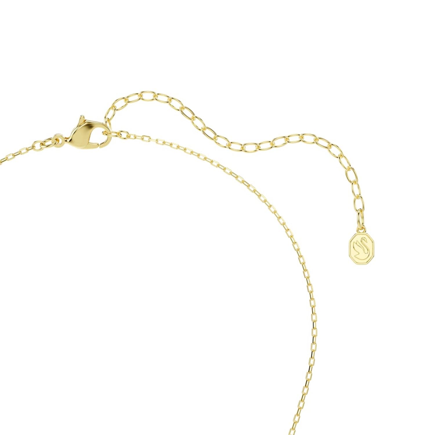 Swarovski Sublima Glam Gold-Tone Necklace with Green Pendant 5752884