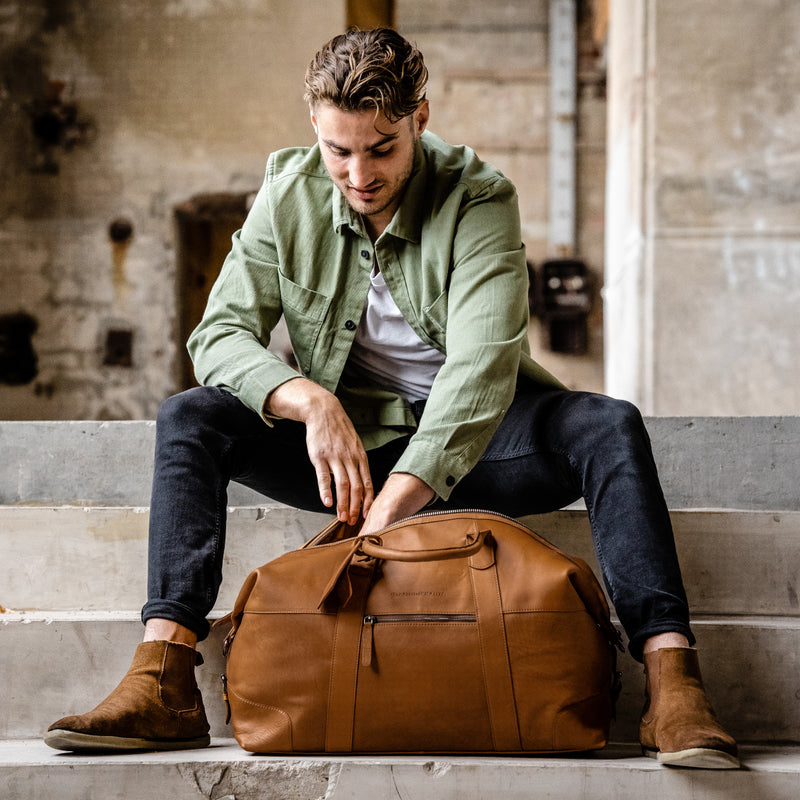 The Chesterfield Brand Portsmouth Cognac Travel Bag C20.001731-zoom-