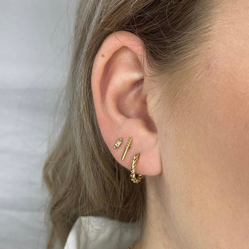 Jackie Gold 14 karat gold Ear Stud JKE22.252-zoom-
