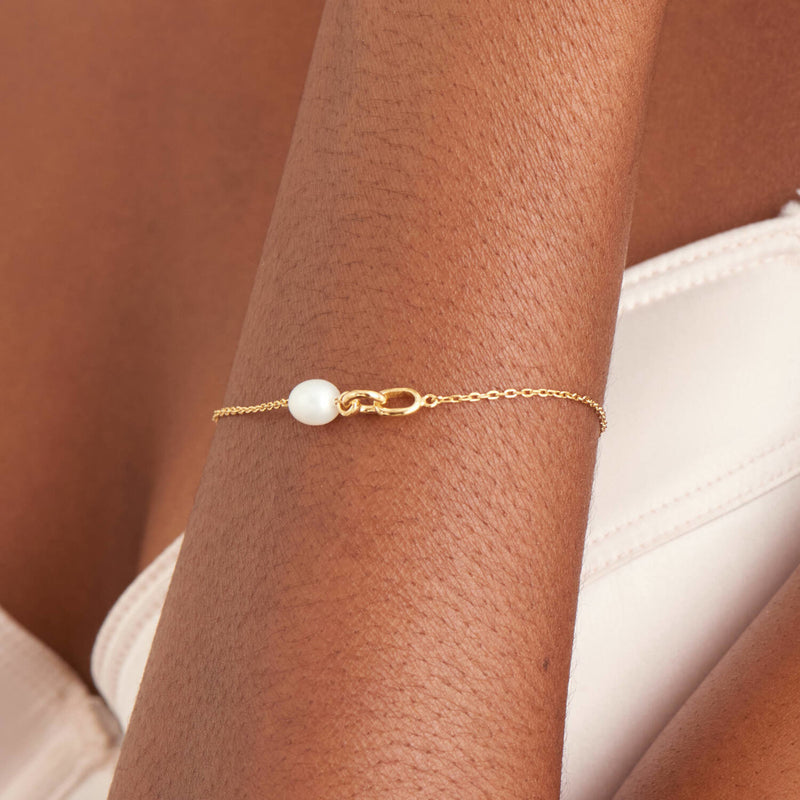 Ania Haie Pearl Power Gold Bracelet AH-B043-01G-zoom-