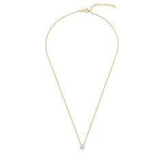 Beloro Jewels Regalo d'Amore 9 karat gold necklace and bracelet gift set with zirconia stones BO90048