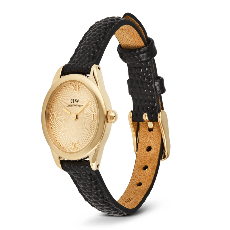 Daniel Wellington Ophelia Mini Black Lizard Unitone Gold-coloured Watch DW00100897-zoom-