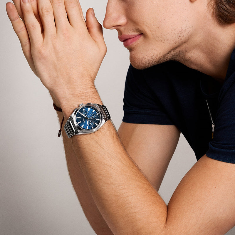 Fossil Everett Blue Men's Watch FS6104-zoom-