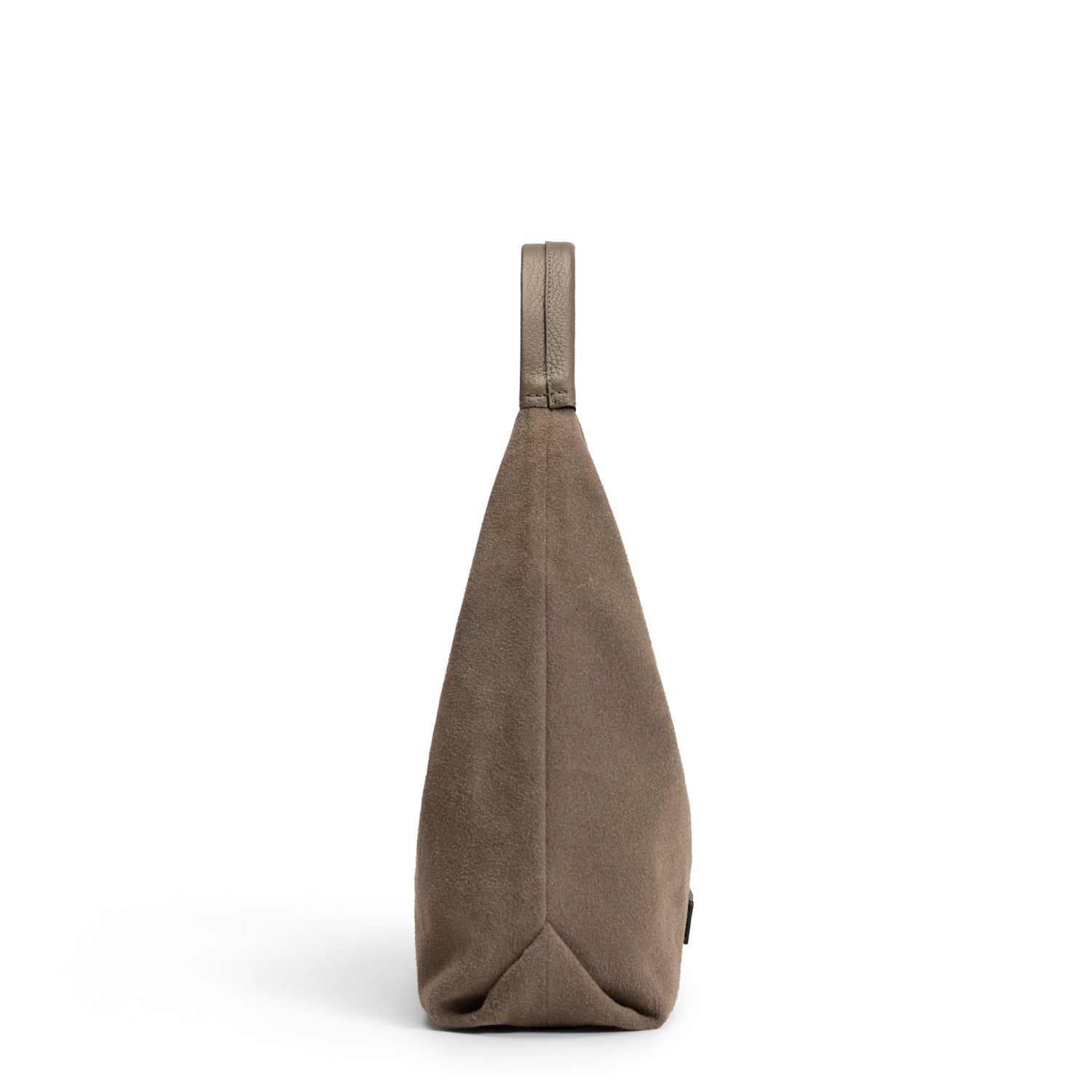 Isabel Bernard Honoré Grace mini taupe suede handbag IB21132-178