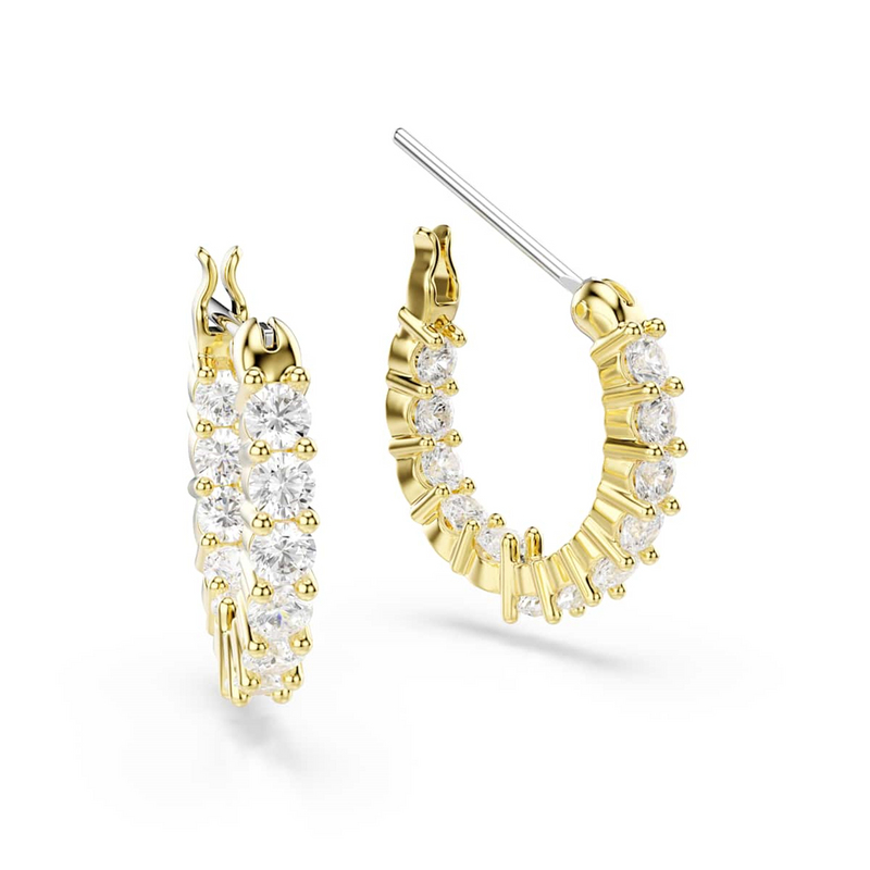 Swarovski Matrix Gold Coloured Earrings 5733398-zoom-