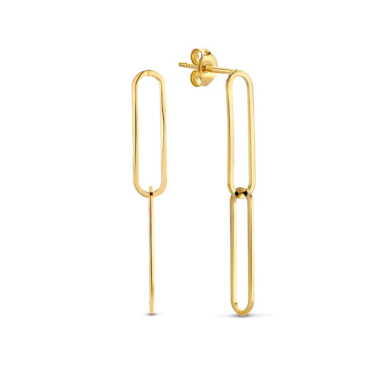 Isabel Bernard Aidee Odile 14 Carat Golden Earrings IB360030-zoom-