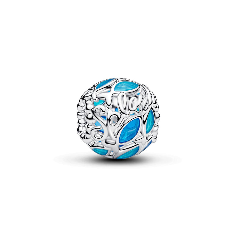 Pandora Moments 925 Sterling Silver Enamel Openwork Swimming Fish Charm 794699C01-zoom-