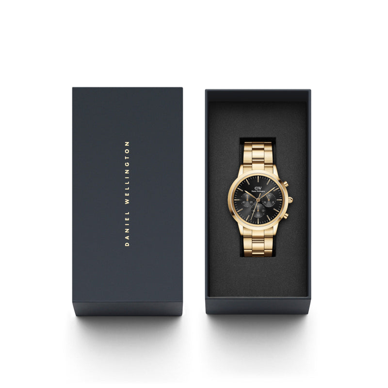 Daniel Wellington Iconic Link Gold Watch DW00100641-zoom-