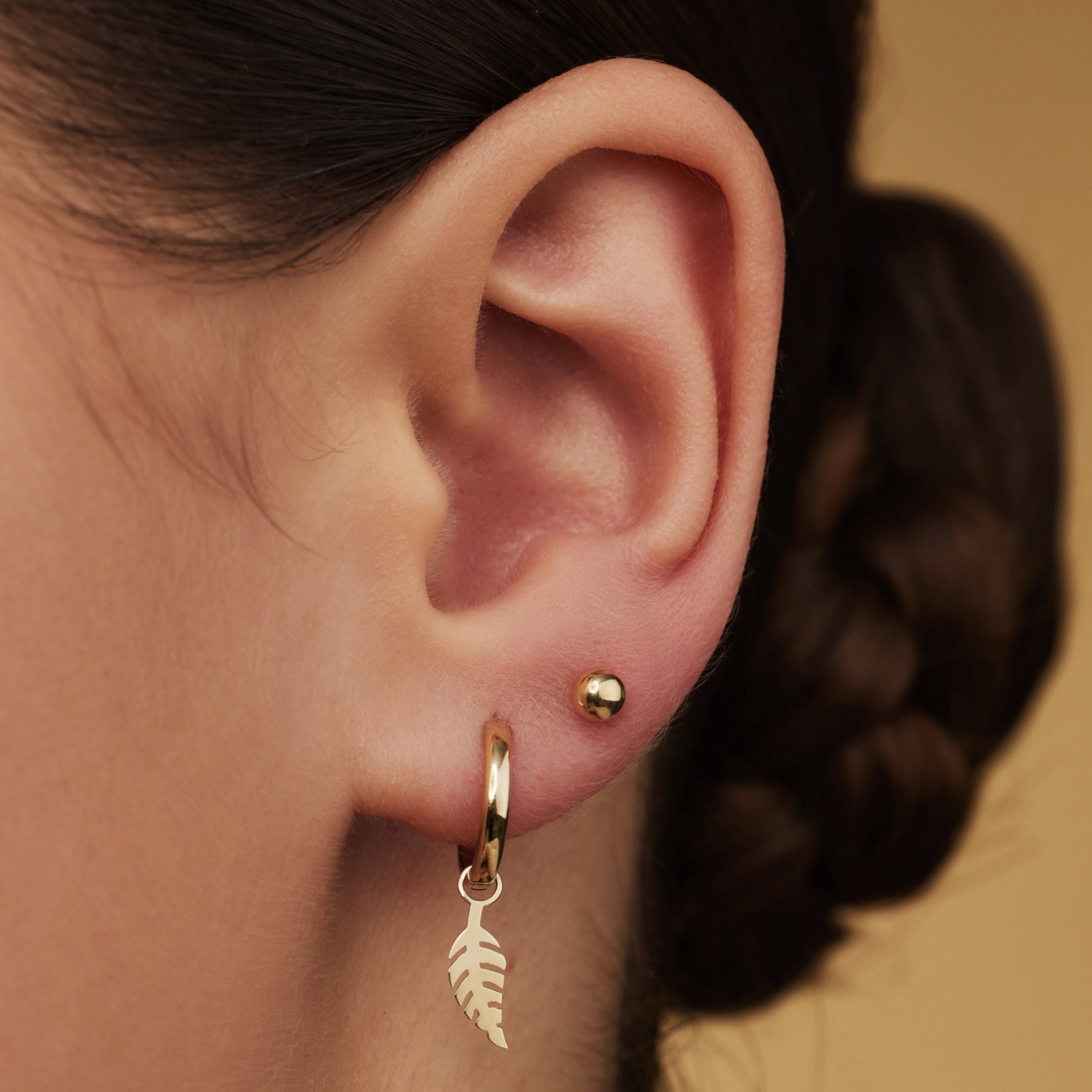 Isabel Bernard Cadeau d´Isabel 14 Carat Golden Earrings Set IB90119