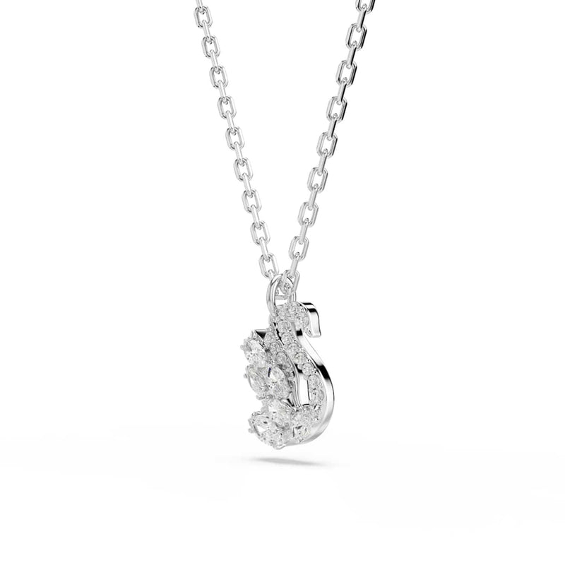 Swarovski Swan Pave Silver-Tone Necklace 5754347-zoom-