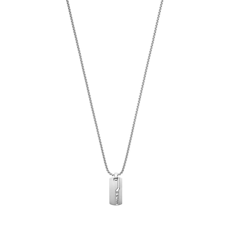 G-STAR Unistrial Silver Box Chain Necklace GSJ.112.01-zoom-