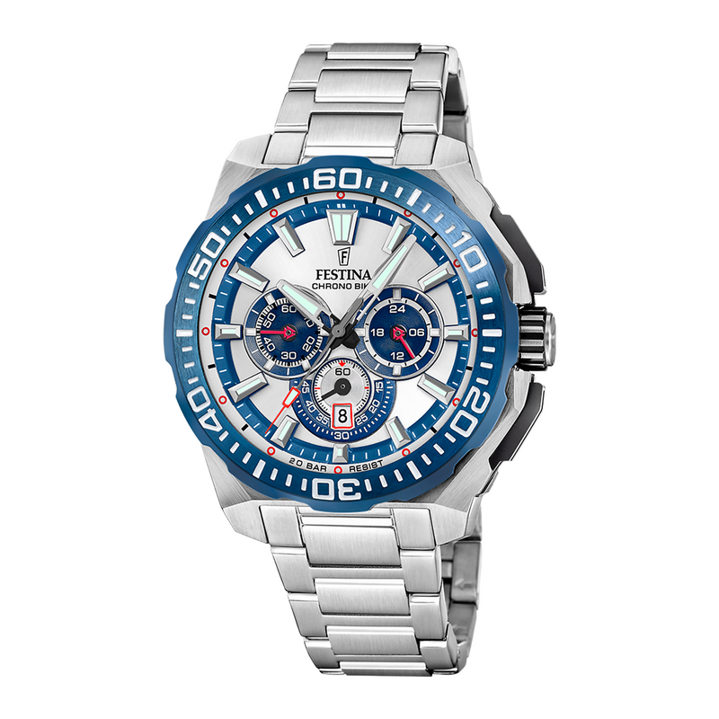 Festina Chrono Bike Silver Men's Watch F20724/1-zoom-
