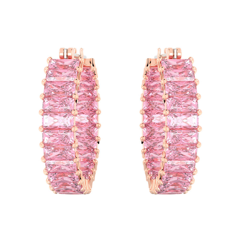 Swarovski Matrix Rose gold Earrings 5657726-zoom-