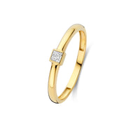 Isabel Bernard Rivoli Jodi 14 Karat Gold Stacking Ring With Zirconia Stone IB330111-50