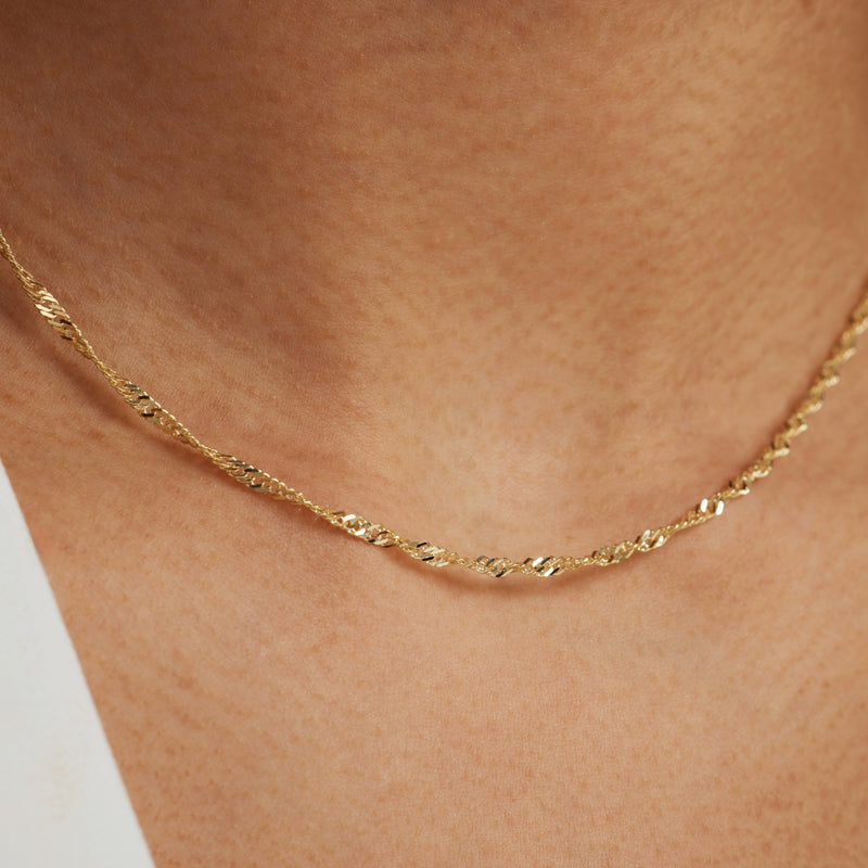 Isabel Bernard Rivoli Lilou 14 Carat Golden Necklace IB340113-zoom-
