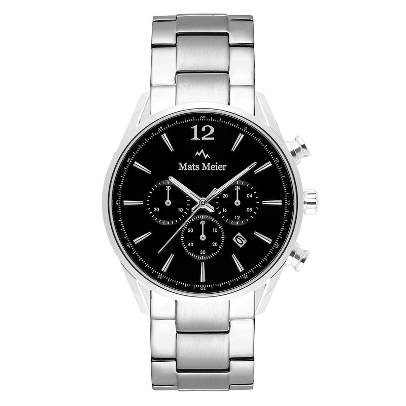 Mats Meier Grand Cornier Chrono Black/Silver Coloured Watch MM00110-zoom-