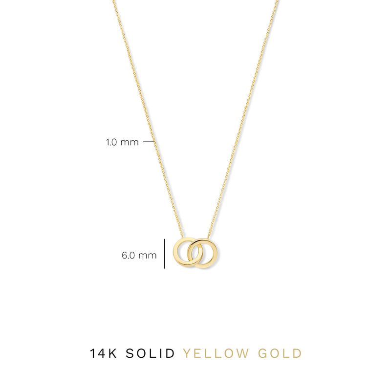 Isabel Bernard 14 Carat Golden Le Marais Zoé Necklace IB340131 (Length: 40.00-44.00 cm)-zoom-