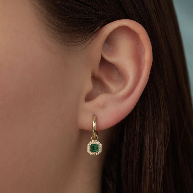 Beloro Jewels Monte Napoleone Sofia 9 carat gold Hoop Earrings BO360048-zoom-