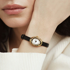 Mockberg Belle Oval Petite Leather Women's Watch MB1412