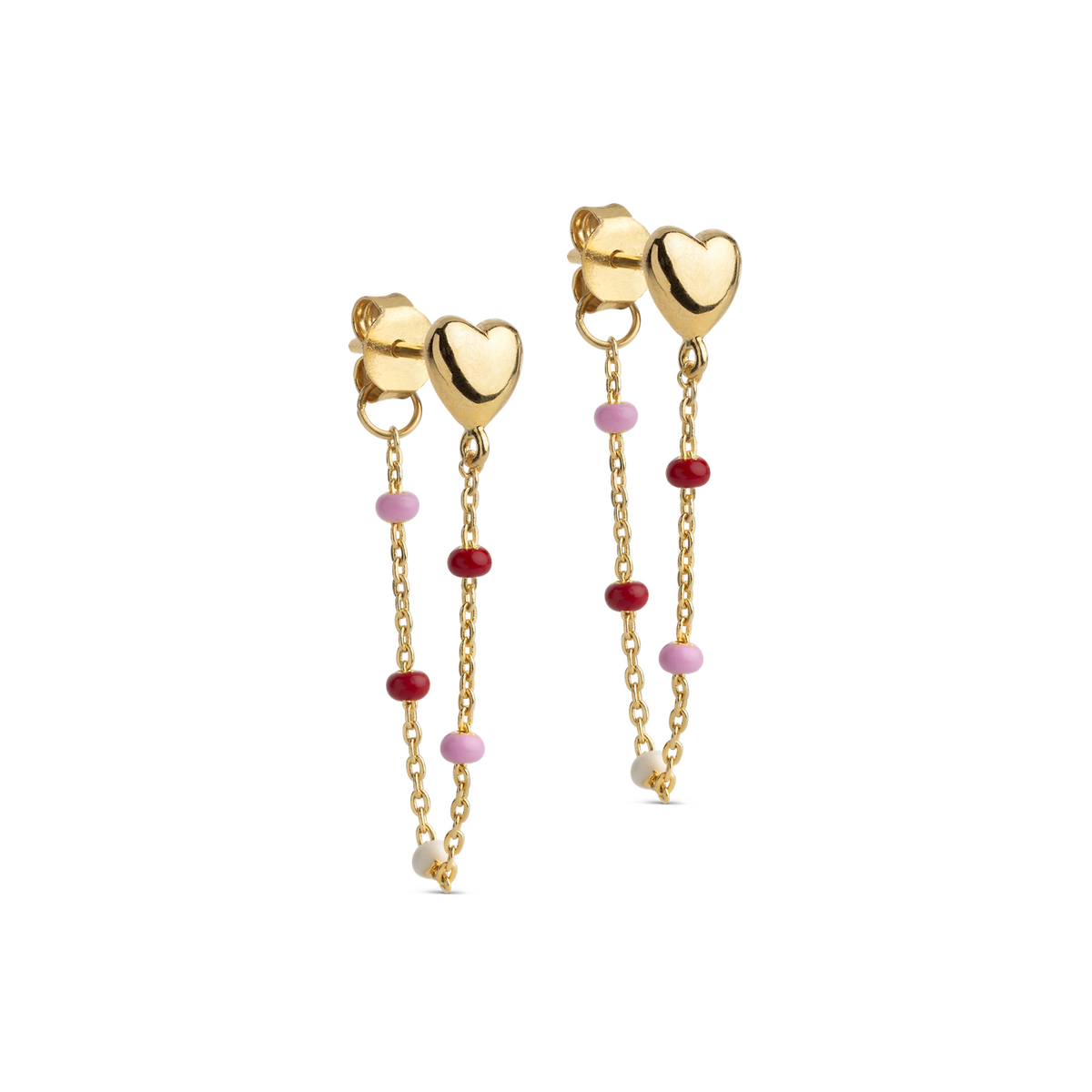 ENAMEL Copenhagen Recycled 925 Sterling Silver Gold Plated Rosie Earrings E441G-R