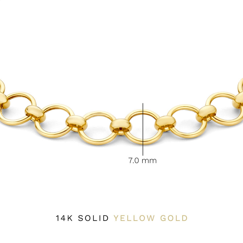 Isabel Bernard Belleville Axelle 14 Carat Golden Chain bracelet IB320136-zoom-